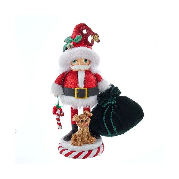 12" Hollywood Santa and Pup Nutcracker