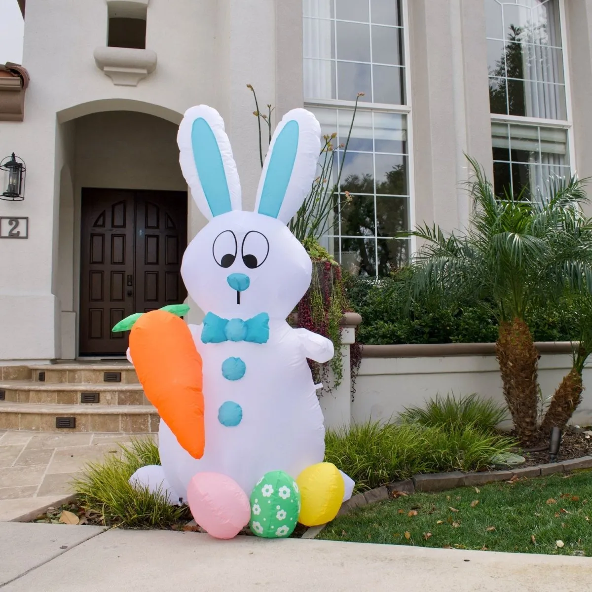 5.9 FT Easter Inflatable Bunny & Eggs