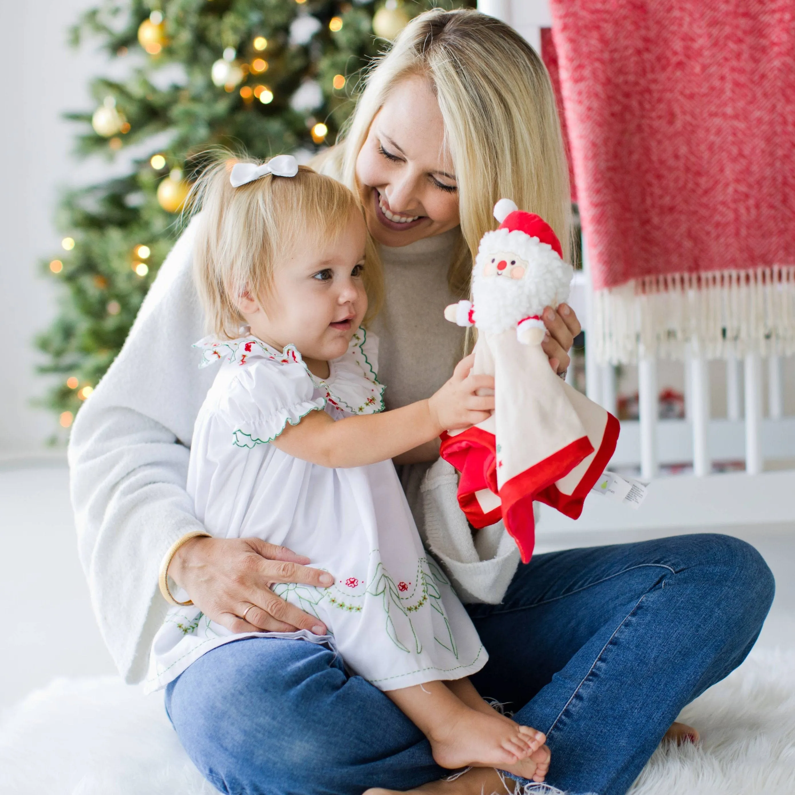 Baby's First Christmas Santa Snuggle Blanket