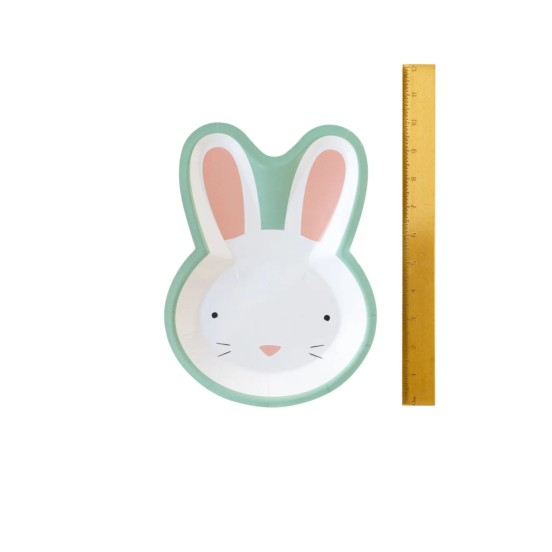 Blue Easter Bunny Shaped Plates, Set of 8 Bunny Plates