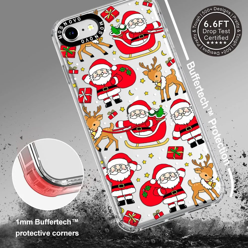 Cute Santa Claus Deer Phone Case - iPhone SE 2020 Case