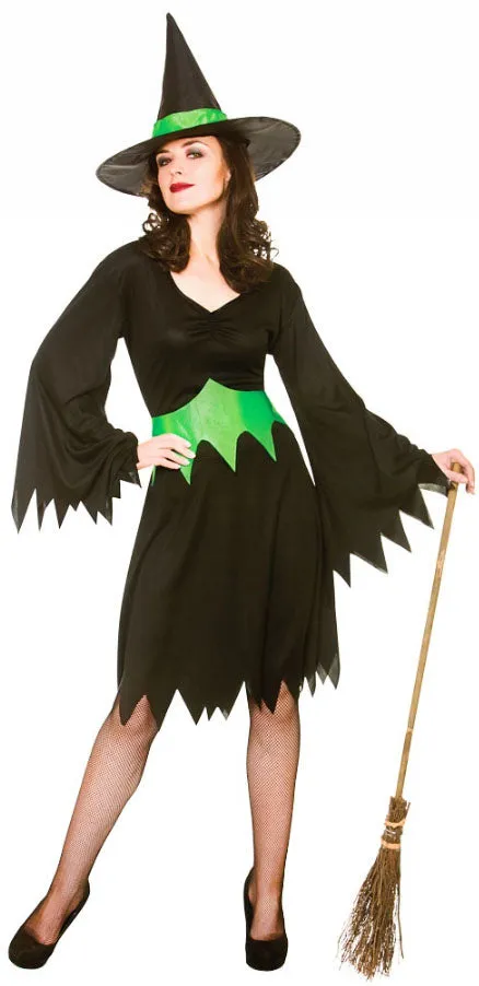 Ladies Halloween Scary Wicked Witch Costume