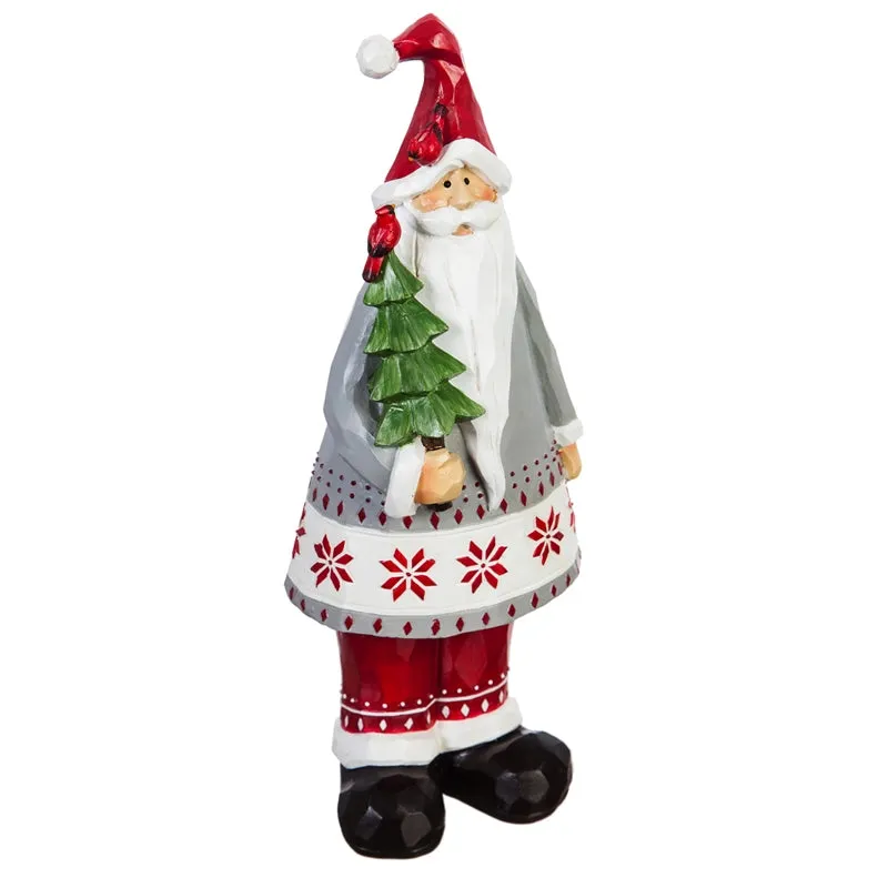 Santa with Tree Tabletop Decoration