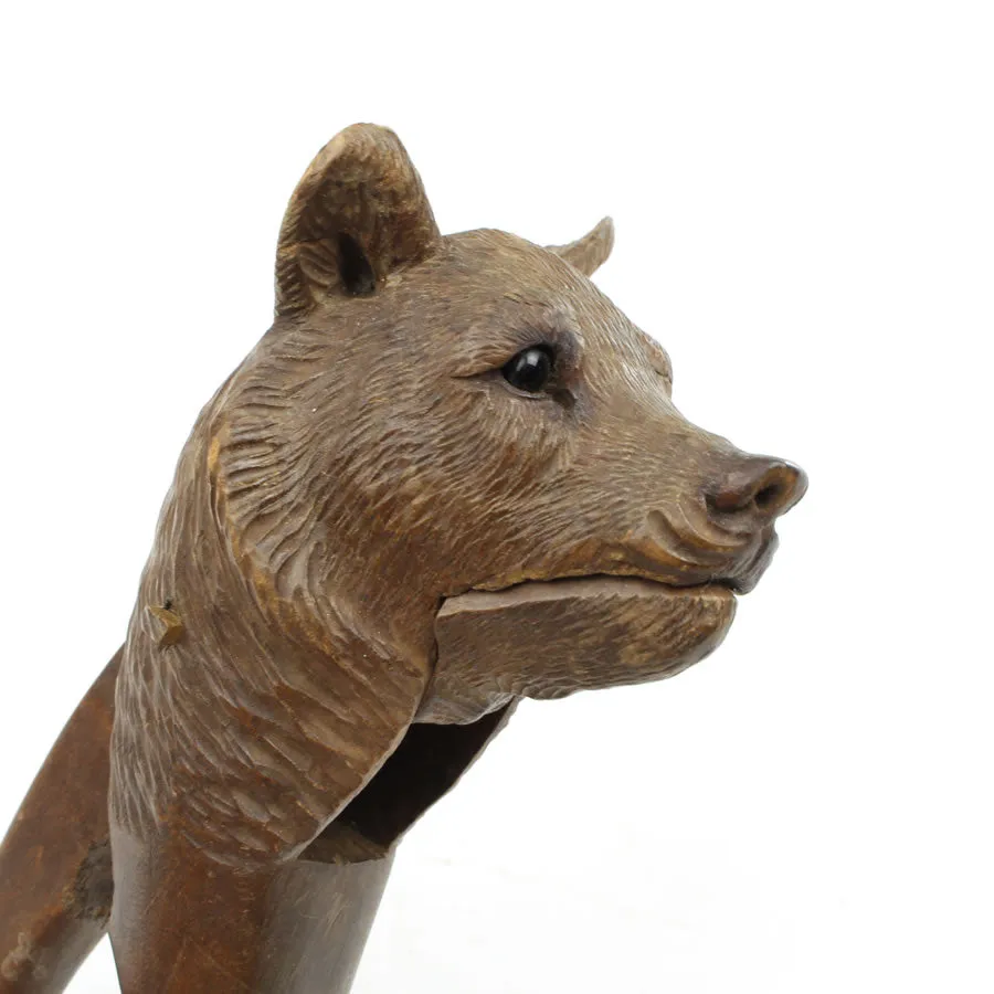 SOLD - Old Hand Carved Nutcrackers - Bear