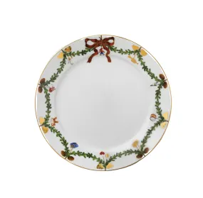 Star Fluted Christmas Dessert Plate